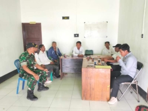 Perkuat Silaturahmi dan Koordinasi, Babinsa Saneo Gelar Komunikasi Sosial