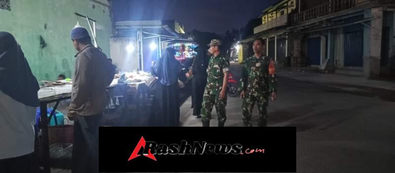Wujudkan Ketentraman Dimalam Hari, Babinsa Koramil Pratim Gelar Patroli Rutin