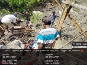 TNI Pastikan Pekerjaan Fondasi KDKMP di Rote Barat Laut Berjalan Optimal