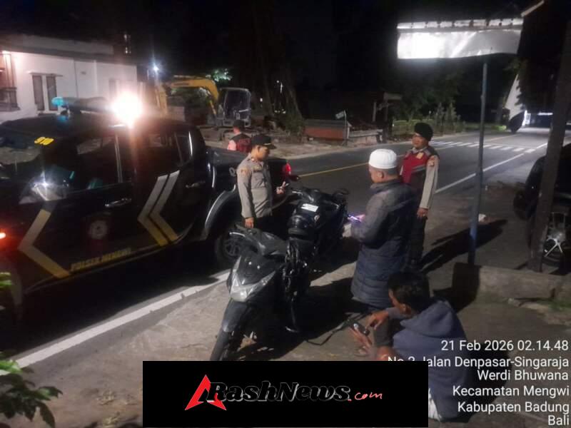 Patroli Subuh UKL Polsek Mengwi Susuri Jalur Utara, Antisipasi Gangguan Kamtibmas