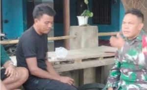 Babinsa Desa Bandok Gandeng Warga Ciptakan Lingkungan Bersih, Aman, dan Harmonis