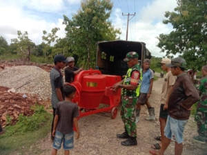 Dukungan TNI Percepat Pembangunan KDKMP di Dusun Nggeneon