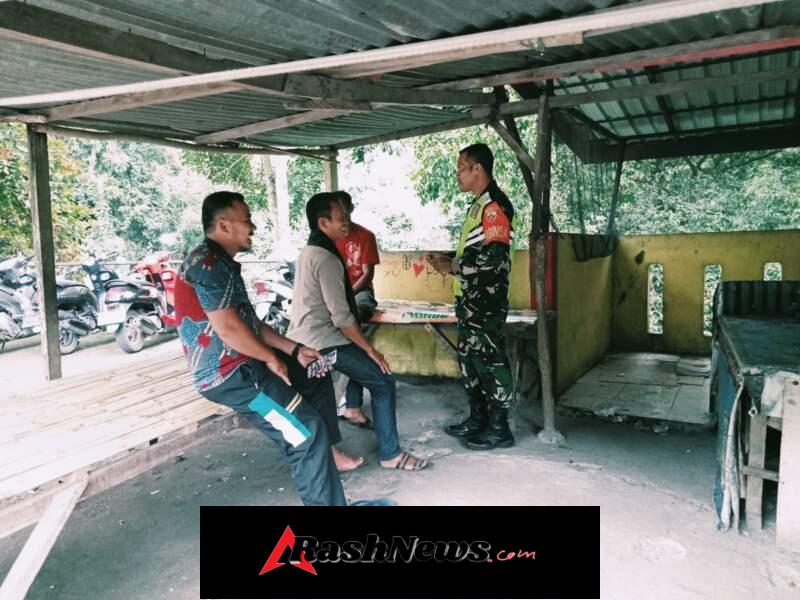 Komsos Babinsa Berjalan Lancar Demi Lingkungan Sehat dan Aman