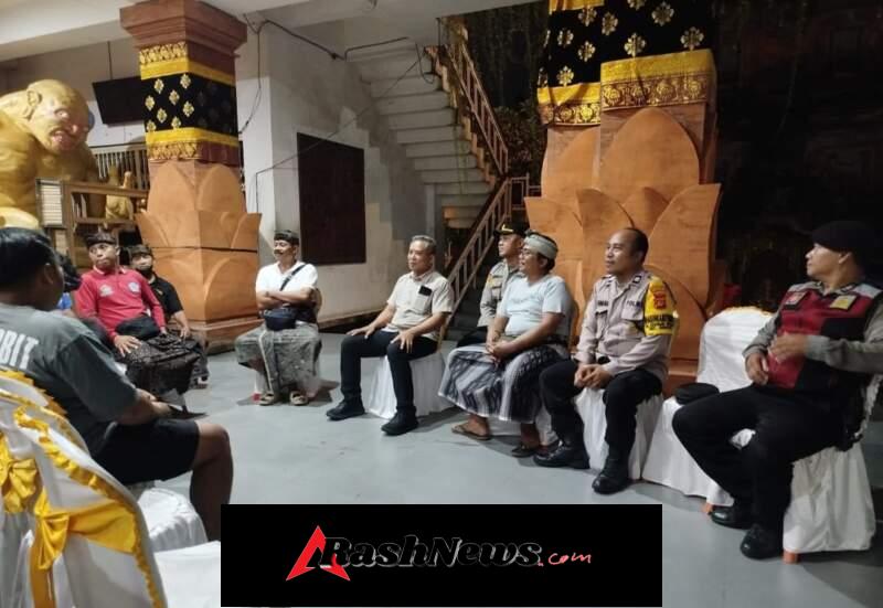 Jelang Nyepi Caka 1948, Kapolsek Dentim Sambangi STT Banjar Kedaton Kesiman Petilan