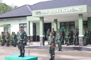 Kodim Delapan Puluh Lima Personel Ikuti Upacara