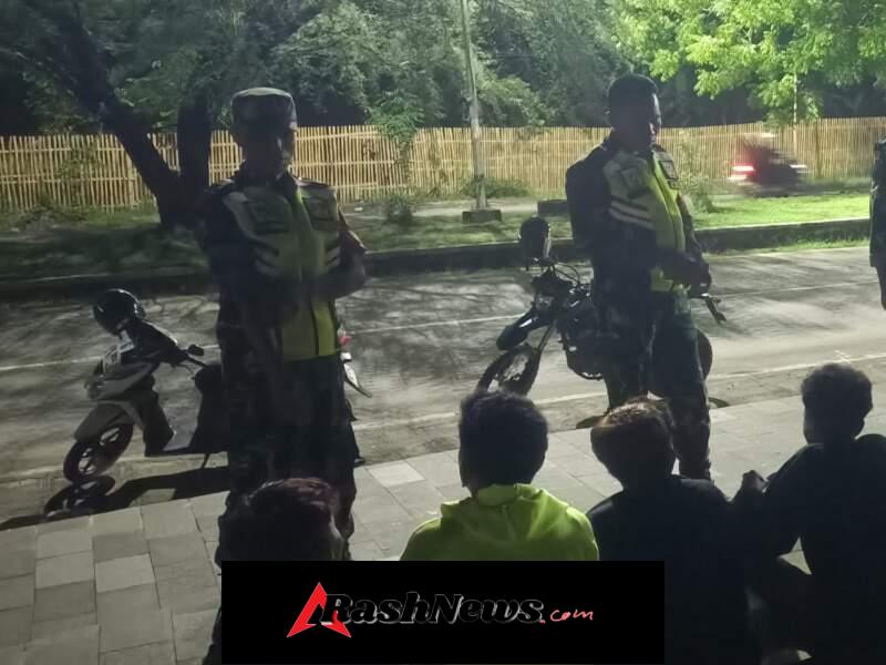 Patroli Cipta Kondisi Koramil 1608-01/Rasanae Jaga Kamtibmas Kota Bima