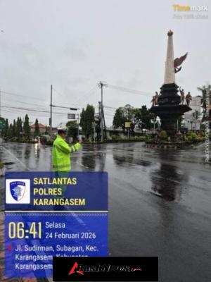 Agar Terciptanya Kelancaran Lalu Lintas Personil Lantas Melaksanakan Penjagaaan Dan Pengaturan di Ktl 2