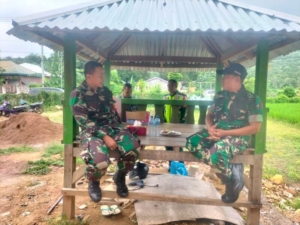 Komandan Kodim 1608/Bima Tinjau Langsung Pembangunan Posramil Lambu