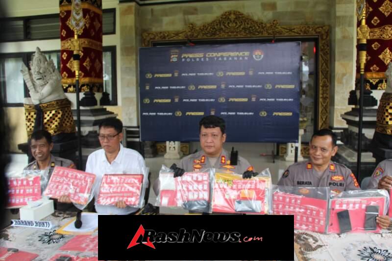 Sat Resnarkoba Polres Tabanan Ungkap 7 Kasus Narkotika, Amankan 11 Tersangka dan Ratusan Paket Sabu