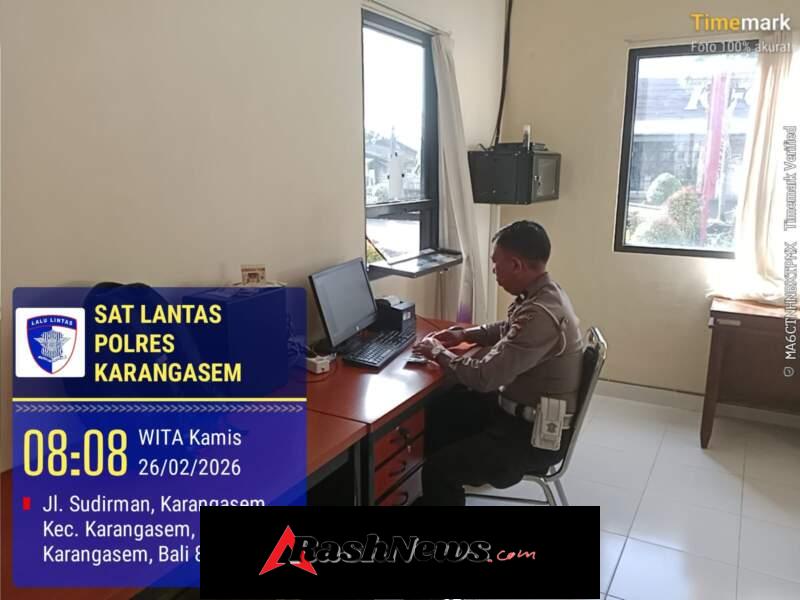 Pelayanan Samsat Drive Thru Polres Karangasem