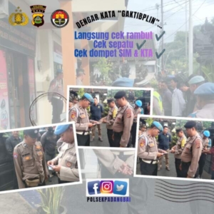 Gaktibplin Polsek Kawasan Pelabuhan Padangbai oleh Provos Polres