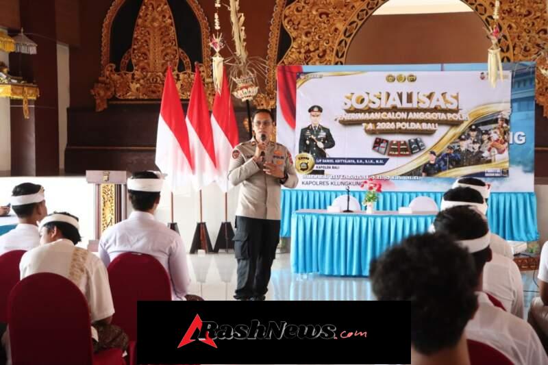 Polres Klungkung Sosialisasikan Rekrutmen Polri 2026 kepada Pelajar.