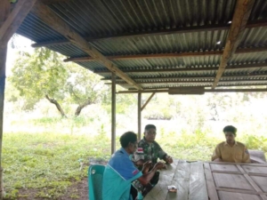 Jalin Hubungan Harmonis, Babinsa Wailawar Aktif Pantau Situasi Wilayah