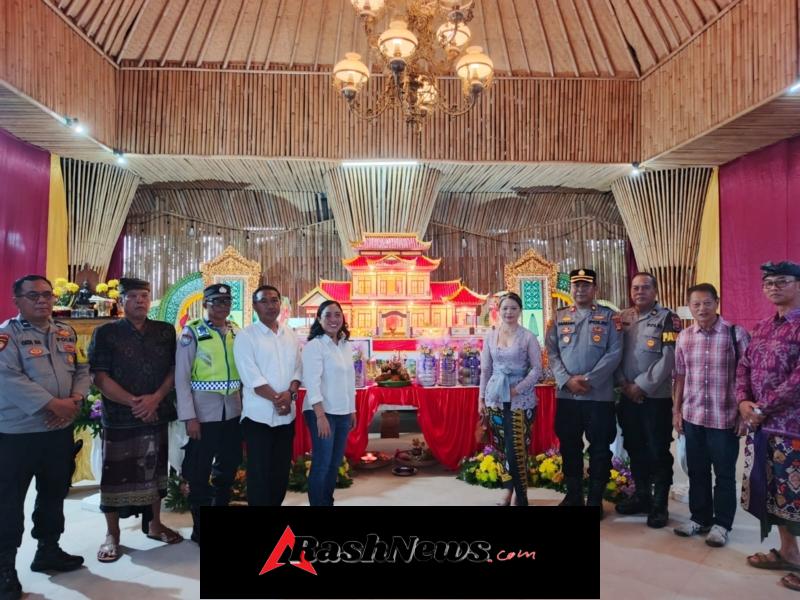 Kapolsek Baturiti Hadiri Upacara Co Kong Tik sebagai Wujud Empati kepada Warga