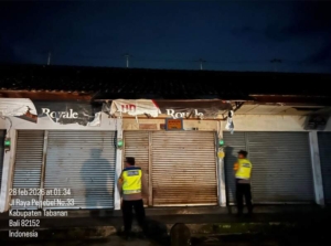 Antisipasi Gangguan Kamtibmas Polsek Penebel  Patroli Subuh