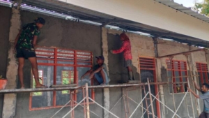 TMMD Ke-127 Kodim 1618/TTU Perkuat Struktur RKB, Gotong Royong Jadi Kunci