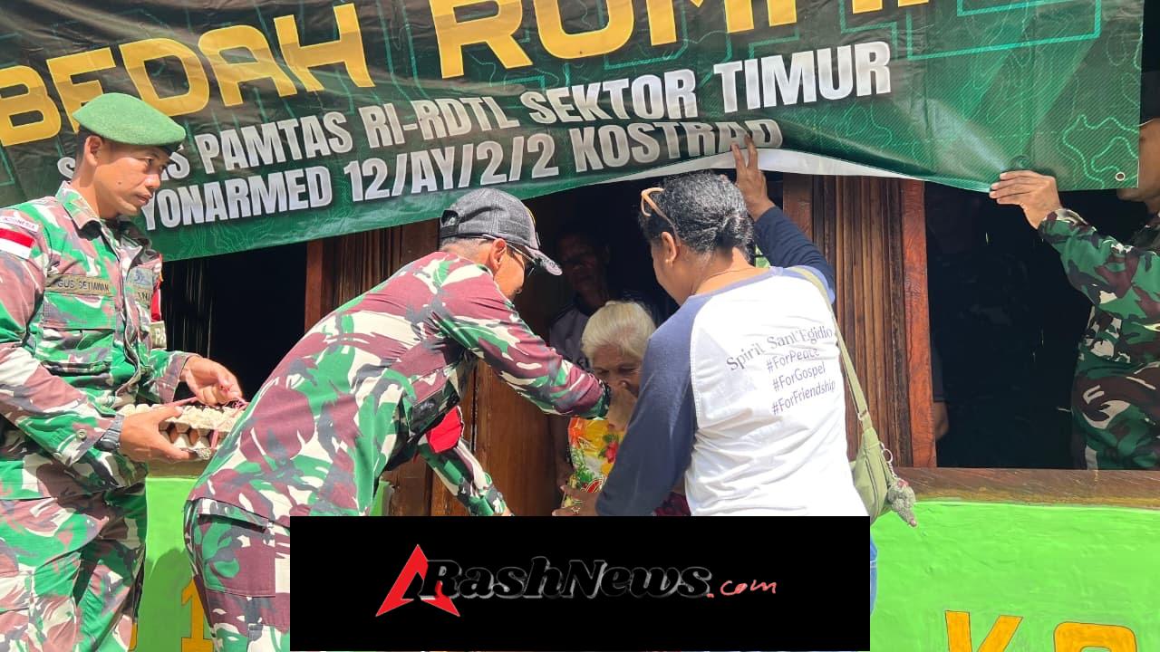 Yonarmed 12 Kostrad Wujudkan Kepedulian Lewat Perbaikan RTLH Warga