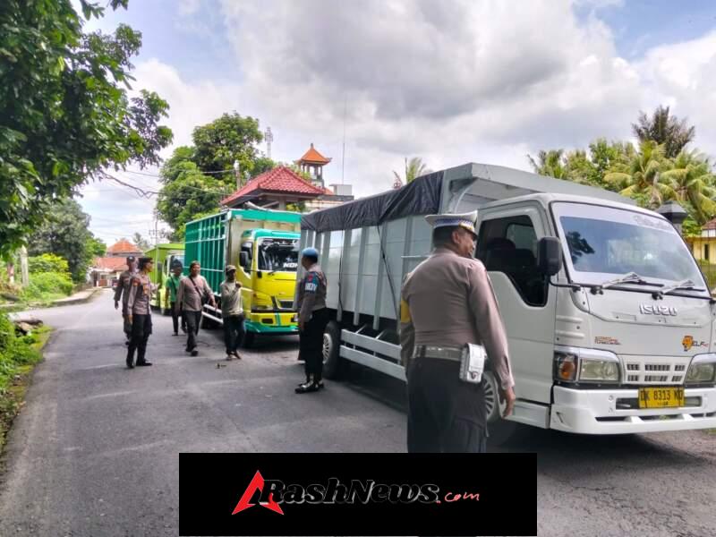 Polsek Klungkung Gelar FGD, Patroli Skala Menengah dan Sosialisasi Call Center 110 kepada Sopir Truk Galian C