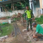 Monitoring Wilayah, Babinsa Pastikan Pembangunan KDKMP Berjalan Aman dan Lancar