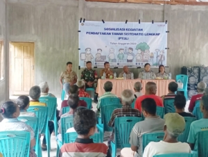 Babinsa Koptu Natalino De Jesus Hadiri Sosialisasi PTSL di Desa Binaan