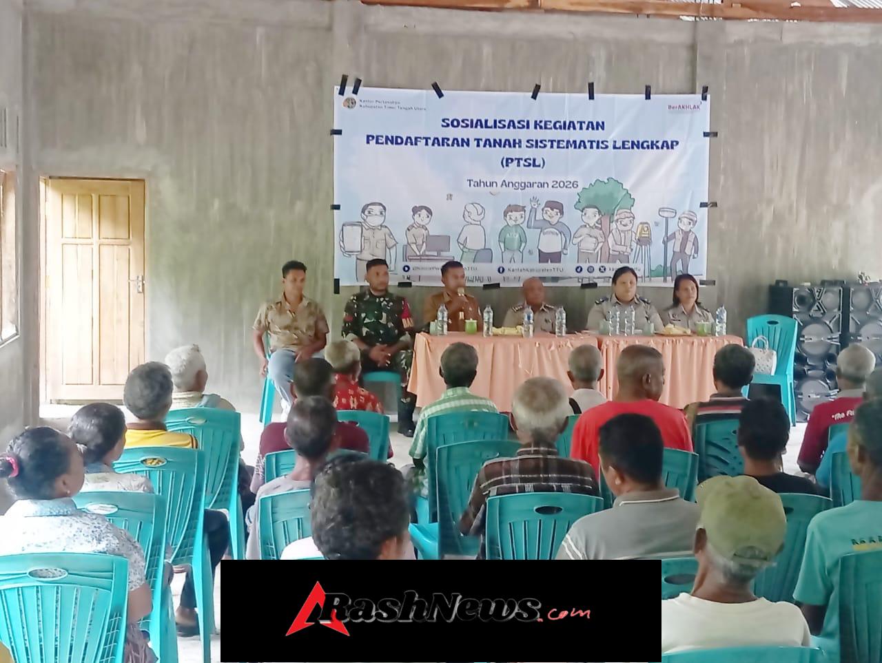 Babinsa Koptu Natalino De Jesus Hadiri Sosialisasi PTSL di Desa Binaan