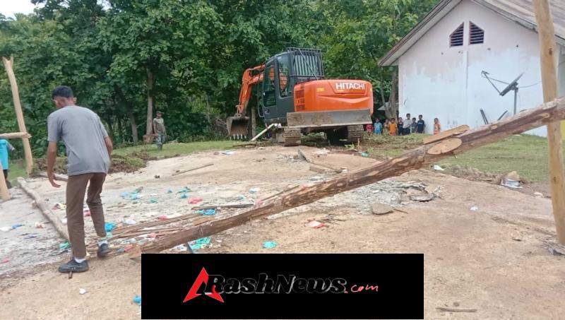 Babinsa Turun Langsung Awasi Pra TMMD ke-127, Pembangunan SMAN Bikomi Nilulat Segera Dimulai