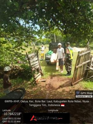 Pembangunan KDKMP Desa Oelua Berjalan Lancar dengan Pengawasan Babinsa Koramil Batutua
