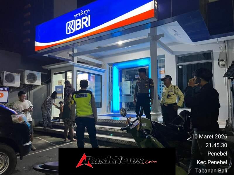 Cegah terjadinya Kriminalitas pada malam hari, Polsek Penebel laksanakan Patroli Blue Light