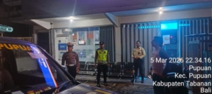 Patroli Malam Polsek Pupuan Intensifkan Pengamanan Demi Jaga Situasi Kamtibmas Tetap Kondusif