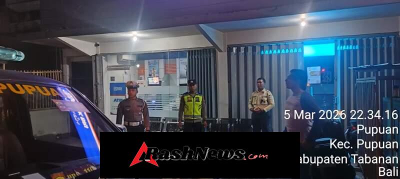 Patroli Malam Polsek Pupuan Intensifkan Pengamanan Demi Jaga Situasi Kamtibmas Tetap Kondusif