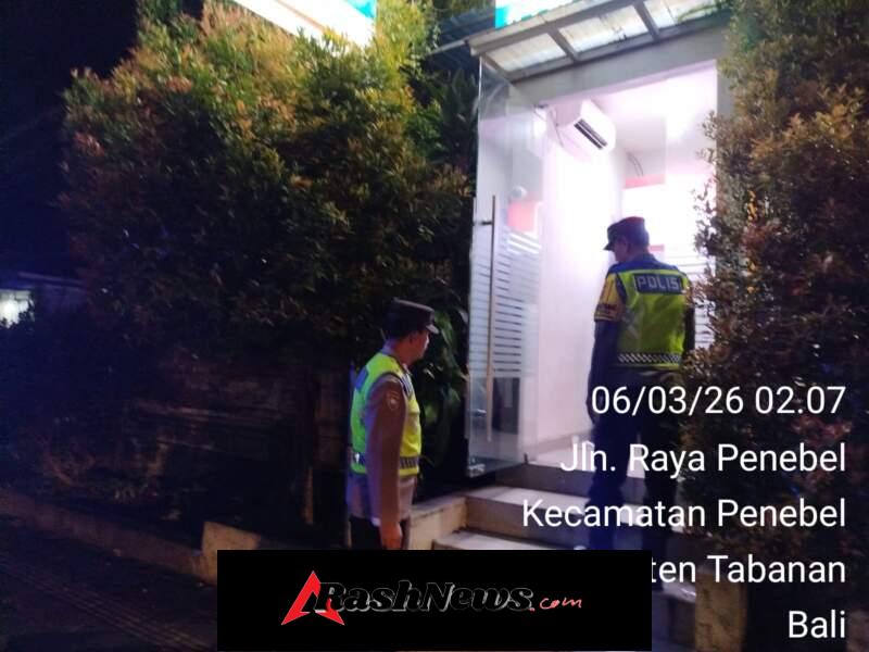 Antisipasi Gangguan Kamtibmas Polsek Penebel  Patroli Subuh