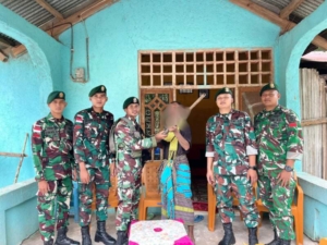 Keberhasilan Satgas Pamtas Yonarhanud 2 Kostrad Terima Pucuk Senjata