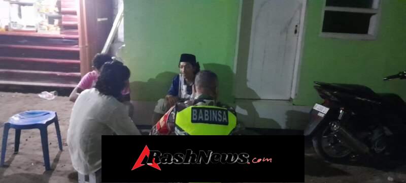 Babinsa Bagik Nyaka Gelar Patroli Humanis, Warga Diajak Jaga Keamanan Jelang Lebaran