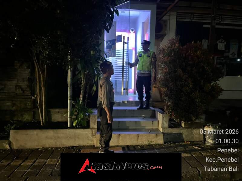 Antisipasi Gangguan Kamtibmas Polsek Penebel Patroli Subuh