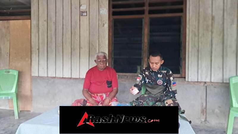 Peduli Warga, Satgas Pamtas Yonarhanud 2 Kostrad Beri Layanan Kesehatan Keliling