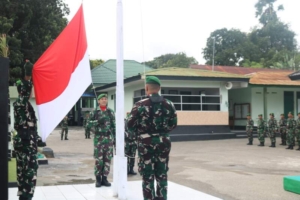 Upacara Senin Wujud Pembinaan Tradisi Prajurit