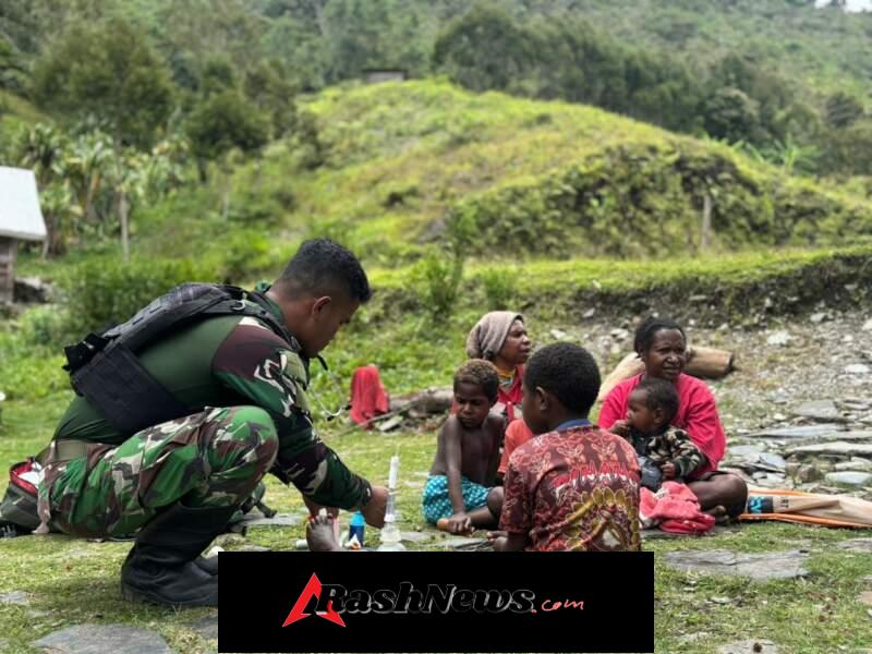 Satgas Yonif 743/PSY Konsisten Menanam Harapan Sehat Bersama Masyarakat di Kampung Talilime