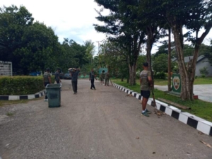 Peduli Lingkungan, Kodim 1618/TTU Rutin Gelar Kegiatan Bersih-Bersih
