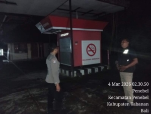 Antisipasi Gangguan Kamtibmas Polsek Penebel  Patroli Subuh