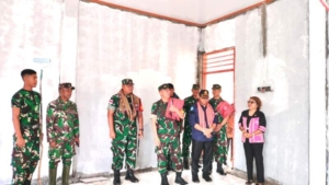 Pembangunan Sekolah Perbatasan Jadi Sorotan Tim Wasev TMMD Ke-127