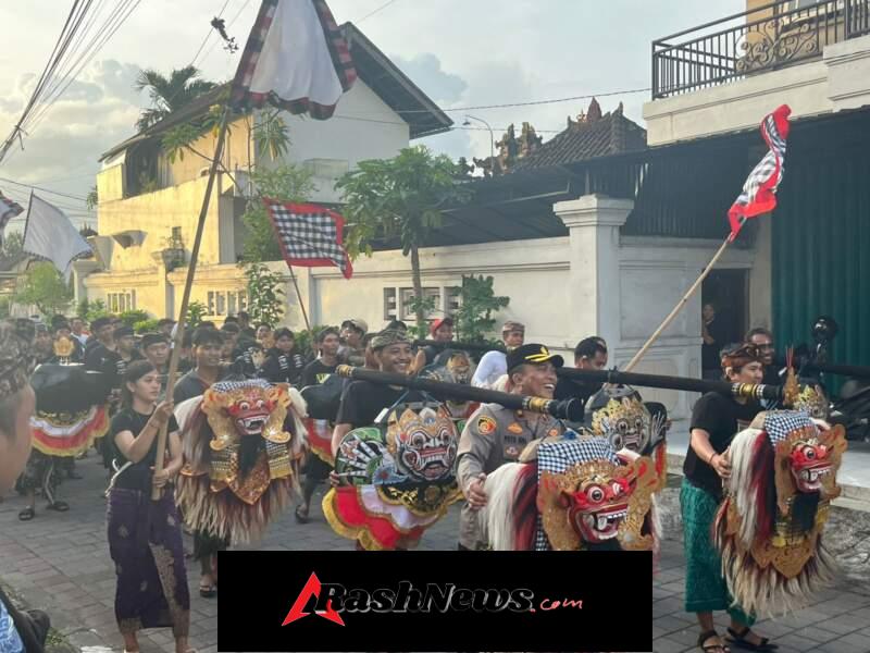 Kapolsek Kediri Atensi Kegiatan Ngebejian Okokan Nangluk Merana Warga Banjar Puseh Desa Kediri