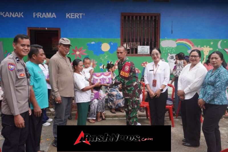 Dari Desa untuk Masa Depan Bangsa, Babinsa Pejeng Kaja Dukung Percepatan Penanganan Stunting