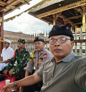 Babinsa 1623-07/Bebandem Hadir dalam Koordinasi Persiapan Taur Kesanga dan Pawai Ogoh-ogoh