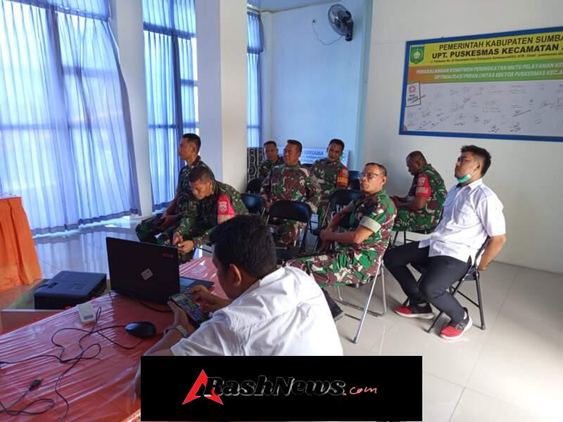 TNI Dukung Program Kesehatan, Koramil 1607-04/Alas Ikuti Sosialisasi Nutrisi Pasien TBC