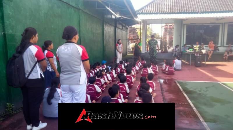 TK Negeri Desa Akah Outing Class Di Makodim Klungkung, Begini Potret Kedekatan TNI Dan Anak Anak
