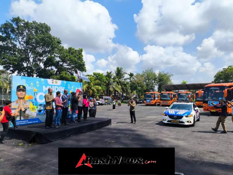 Forkopimda Gianyar Kompak Hadiri Pelepasan Mudik Ceria, Puluhan Warga Berangkat Aman Menuju Kampung Halama