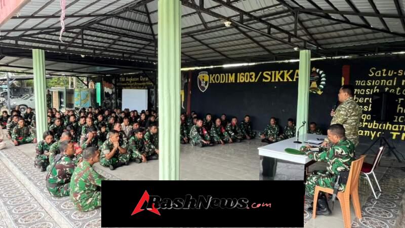 Bangun Satuan yang Solid, Dandim 1603/Sikka Tekankan Disiplin dan Bijak Bermedia Sosial