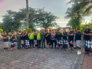 Kapolsek Kediri Didampingi Camat dan Danramil 1619-04 Kediri Amankan Rangkaian Kegiatan Hari Raya Nyepi