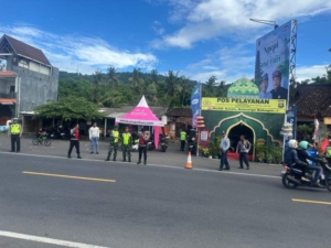 Anggota Kodim 1623/Karangasem Bersama Instansi Terkait Laksanakan Pengamanan Jelang Idul Fitri 1447 H.