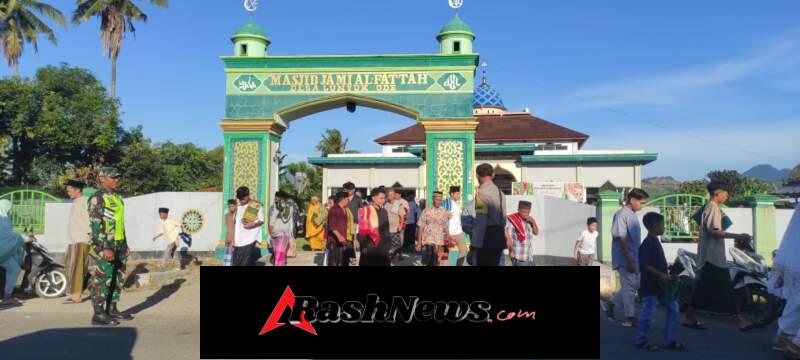 Bersama Warga, Koramil Lunyuk Ciptakan Suasana Lebaran yang Damai 